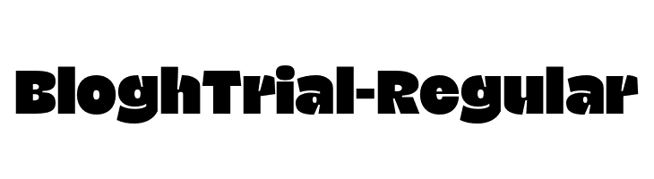 BloghTrial-Regular  Frei Schriftart Herunterladen