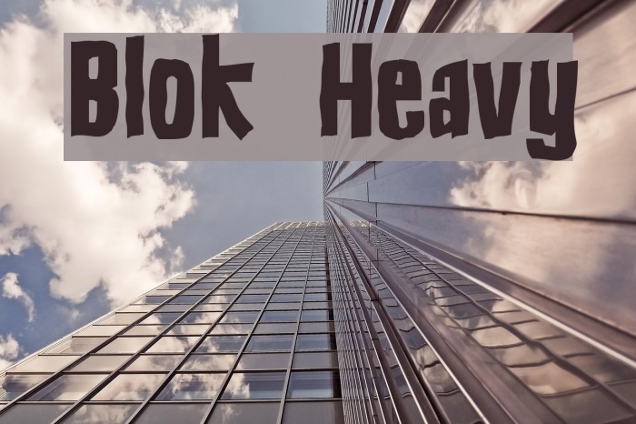Blok Heavy Caratteri examples