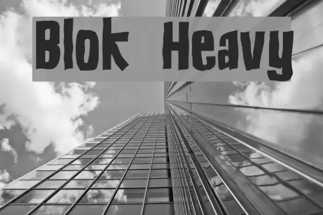 Blok Heavy Caratteri examples