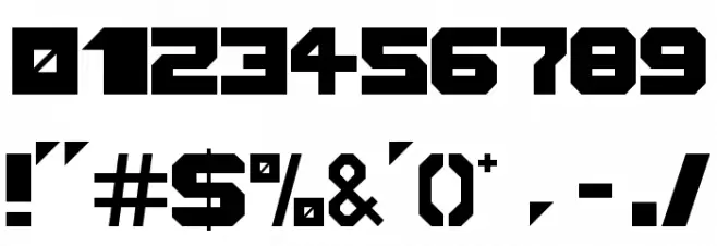 Blokhed Font OTHER CHARS