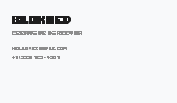 Blokhed Business Card