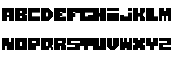 Blokhed Font LOWERCASE