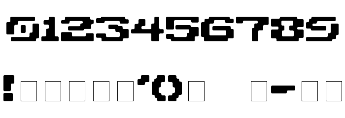 Blokk Font OTHER CHARS