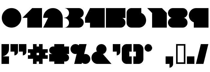 Blokked Font OTHER CHARS