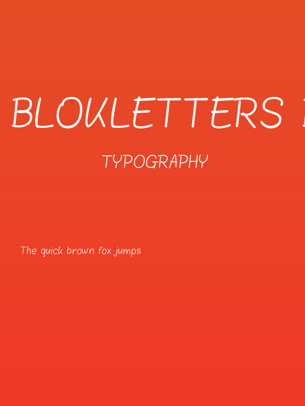Blokletters Balpen Poster