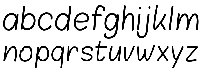 Blokletters Balpen Font LOWERCASE