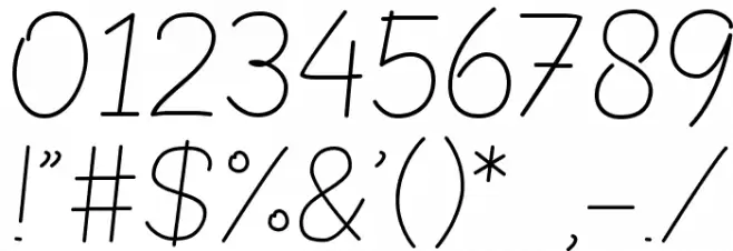 Blokletters Potlood Font OTHER CHARS