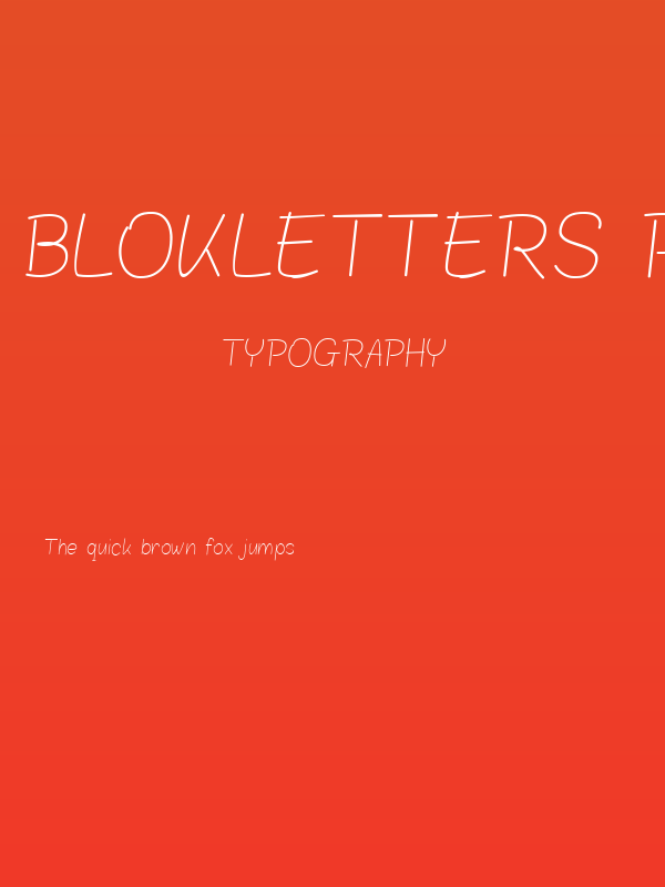 Blokletters Potlood Poster