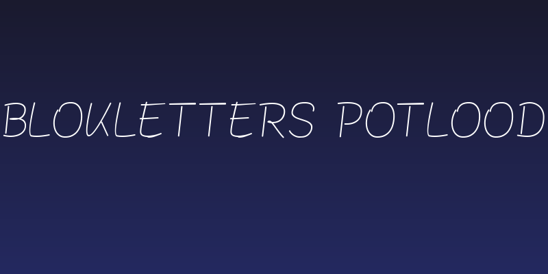 Blokletters Potlood Social Header