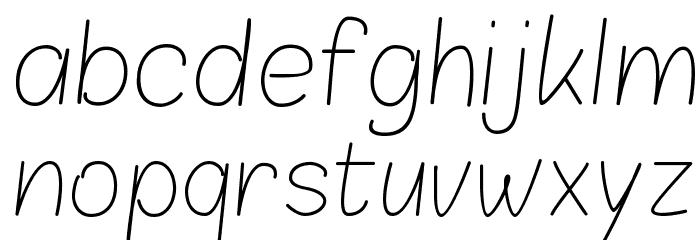 Blokletters Potlood Font LOWERCASE