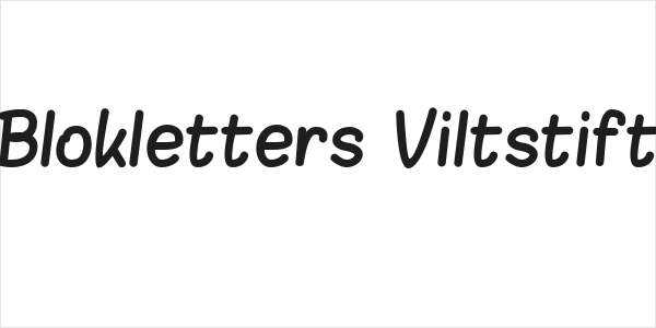 Blokletters Viltstift Logo