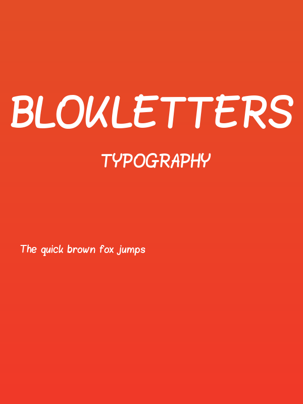 Blokletters Viltstift Poster