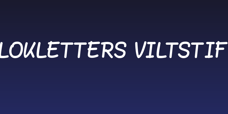 Blokletters Viltstift Social Header