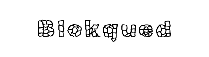 Blokqued Шрифта