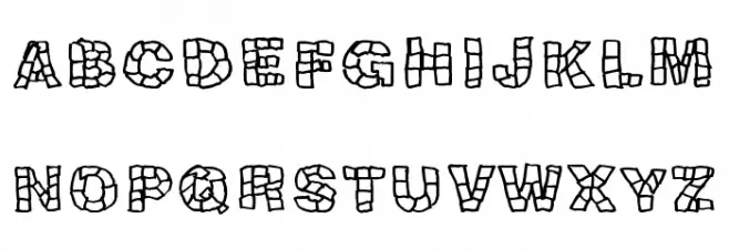 Blokqued 字体 大写