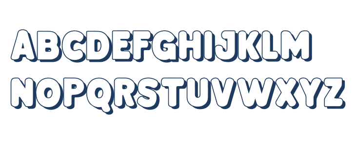 Bloksy Four Uppercase