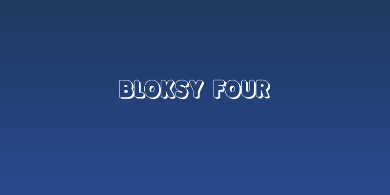 Bloksy Four Social Header