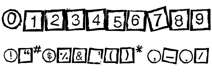 Bloktype Font OTHER CHARS