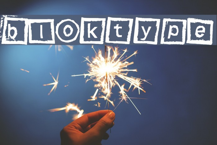 Bloktype Font examples