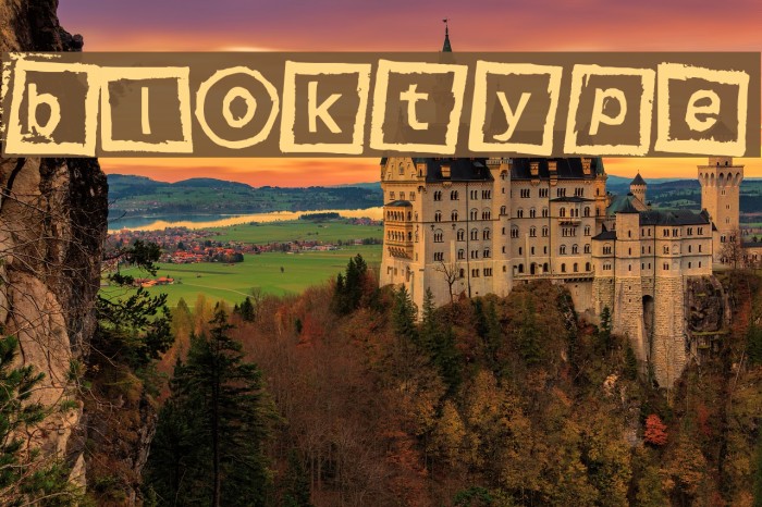 Bloktype Font examples