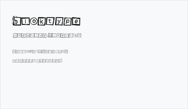 Bloktype Business Card