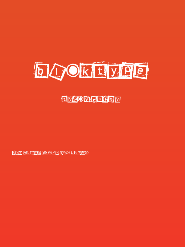 Bloktype Poster