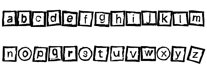 Bloktype Font LOWERCASE