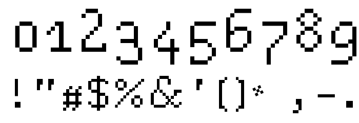 Blokus Font OTHER CHARS