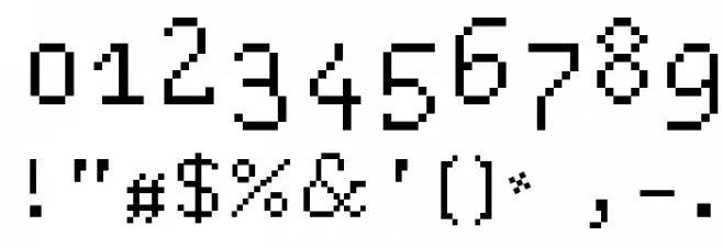 Blokus Font OTHER CHARS