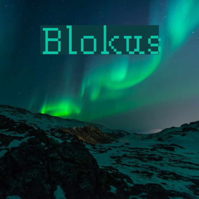 Blokus Font examples