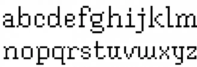 Blokus फ़ॉन्ट लोअरकेस