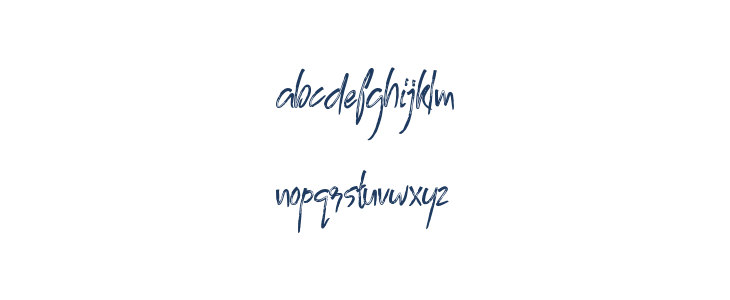Blombanc Script Personal Use Regular Lowercase