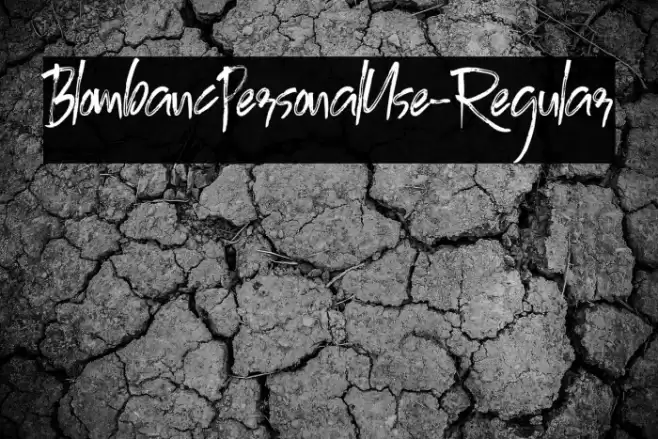 BlombancPersonalUse-Regular Font examples