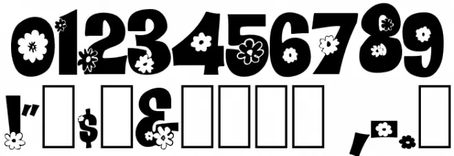 Blomster フォント その他の文字