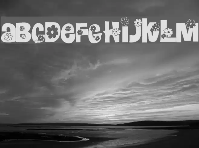 Blomster フォント examples