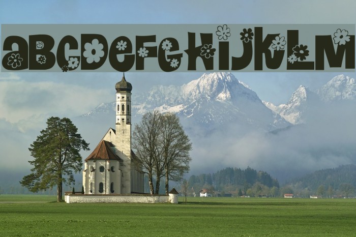 Blomster Font examples