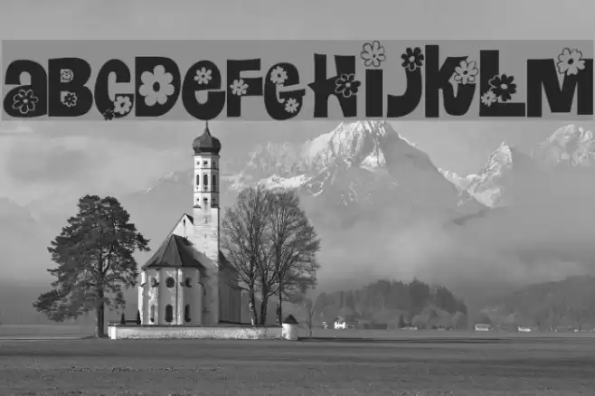 Blomster フォント examples