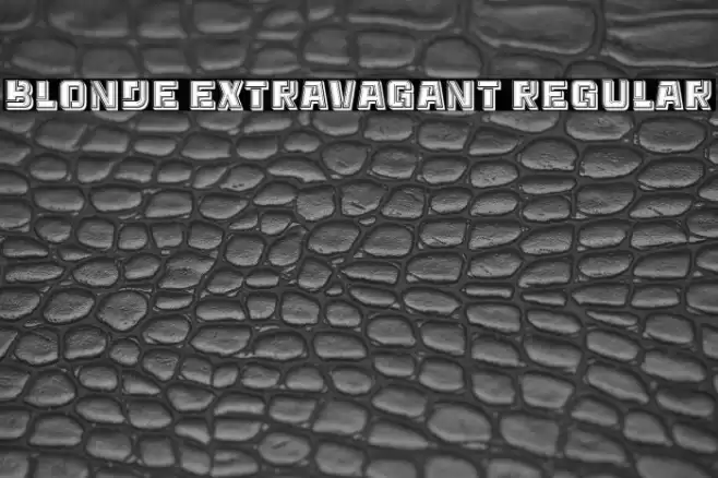 Blonde Extravagant Regular Font examples