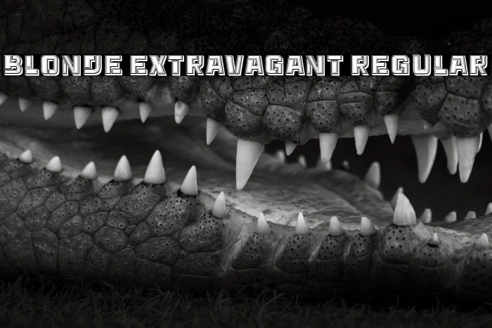 Blonde Extravagant Regular Example 3