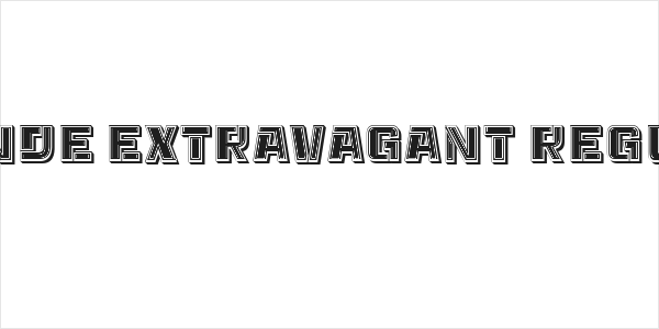 Blonde Extravagant Regular Logo