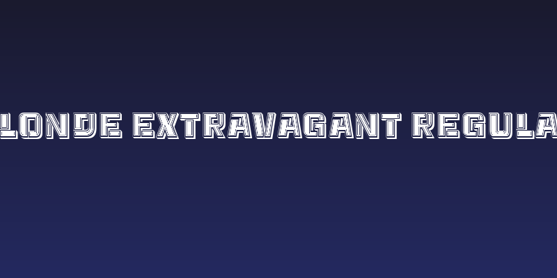 Blonde Extravagant Regular Social Header