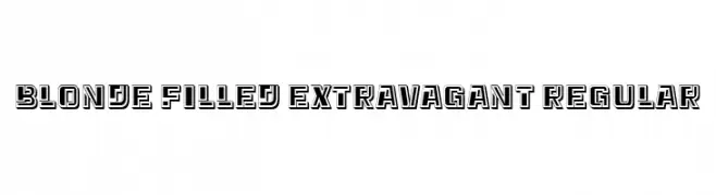 Blonde Filled Extravagant Regular  Fuentes Gratis Descargar