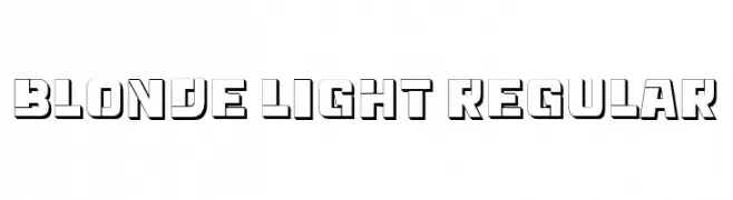 Blonde Light Regular  تنزيل الخطوط