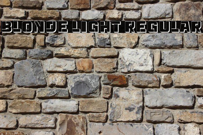 Blonde Light Regular Example 3