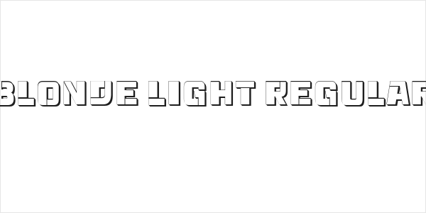 Blonde Light Regular Logo