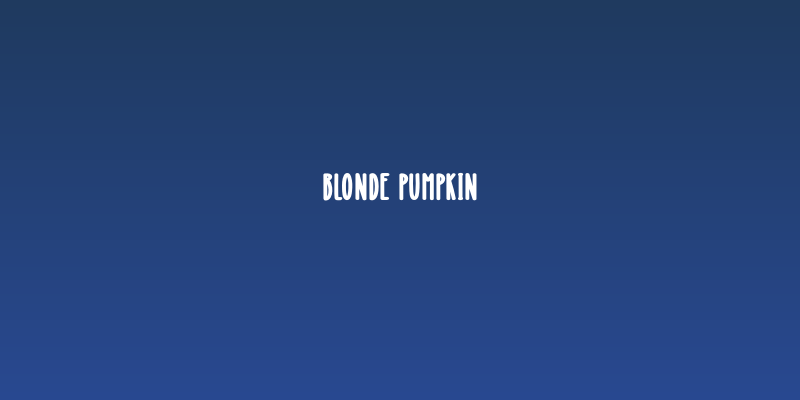 Blonde Pumpkin Social Header