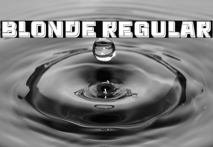 Blonde Regular Example 2