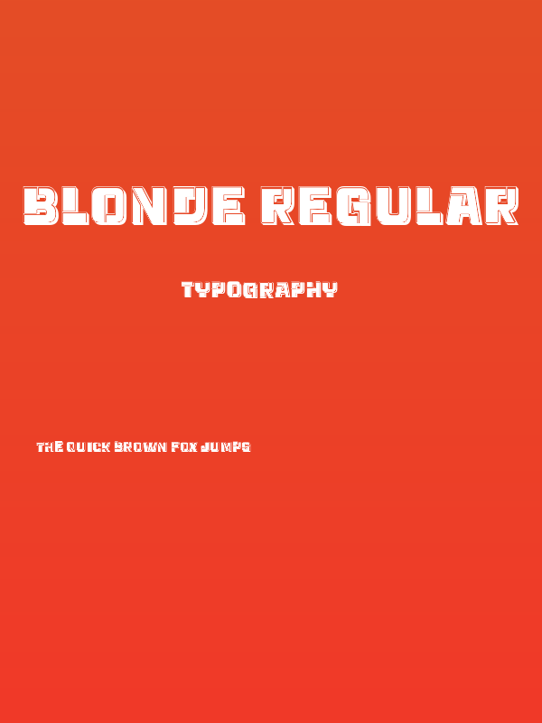 Blonde Regular Poster