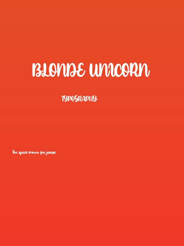 Blonde Unicorn Poster