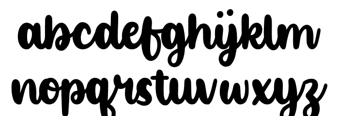 Blonde Unicorn Font LOWERCASE